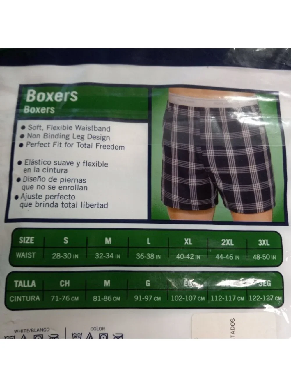 Fruit Of The Loom Size S 28-30 Boxers Mens 5-Pack White Relaxed Fit NEW